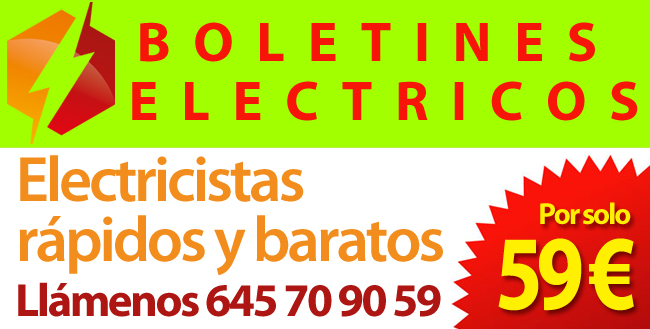 Electricistas baratos para Boletines electricos en Madrid